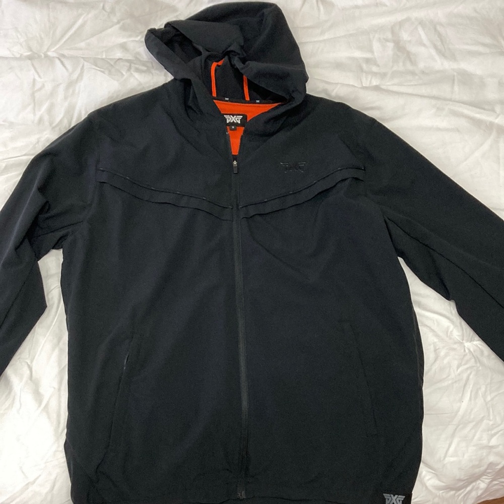 PXG Men’s Packable Lightweight Hooded Windbreaker
